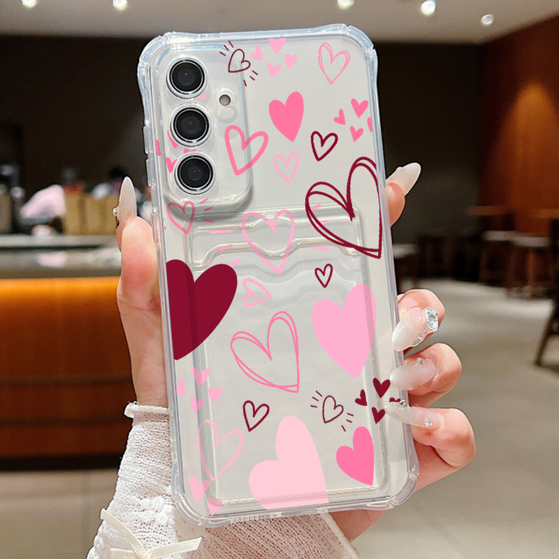 Love Heart Leaves Pattern Clea - Samsung Galaxy A55 recension och pris