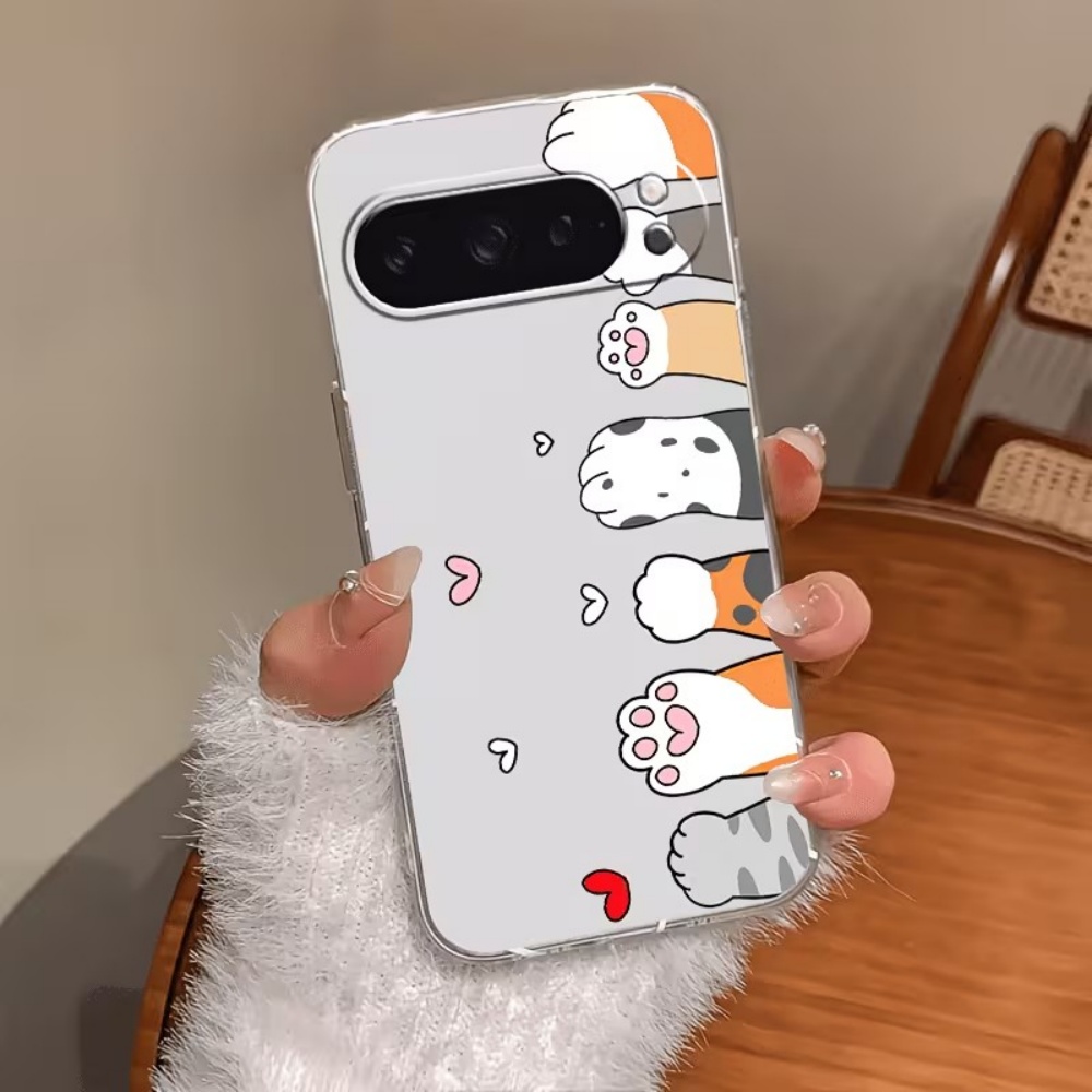 Cartoon Cat Paw Print Crystal  - Google Pixel 9 Pro recension och pris