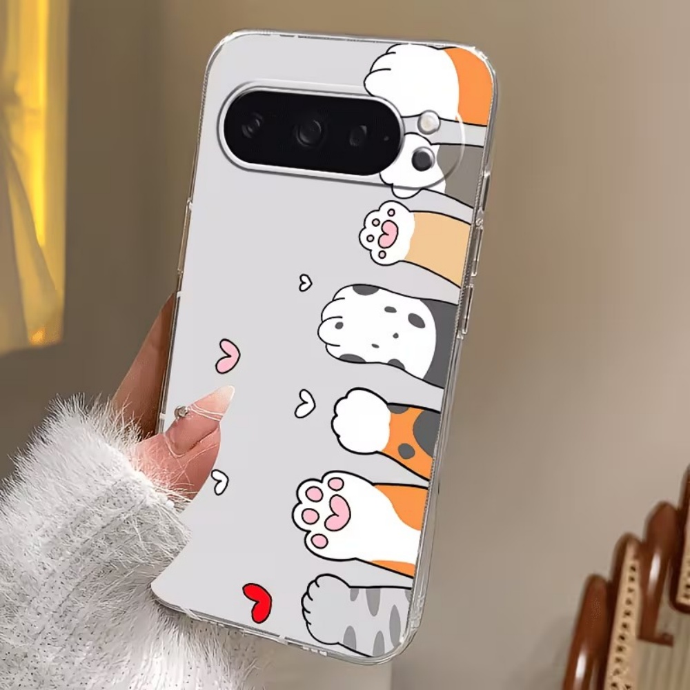 Cartoon Cat Paw Print Crystal  - Google Pixel 9 Pro recension och pris