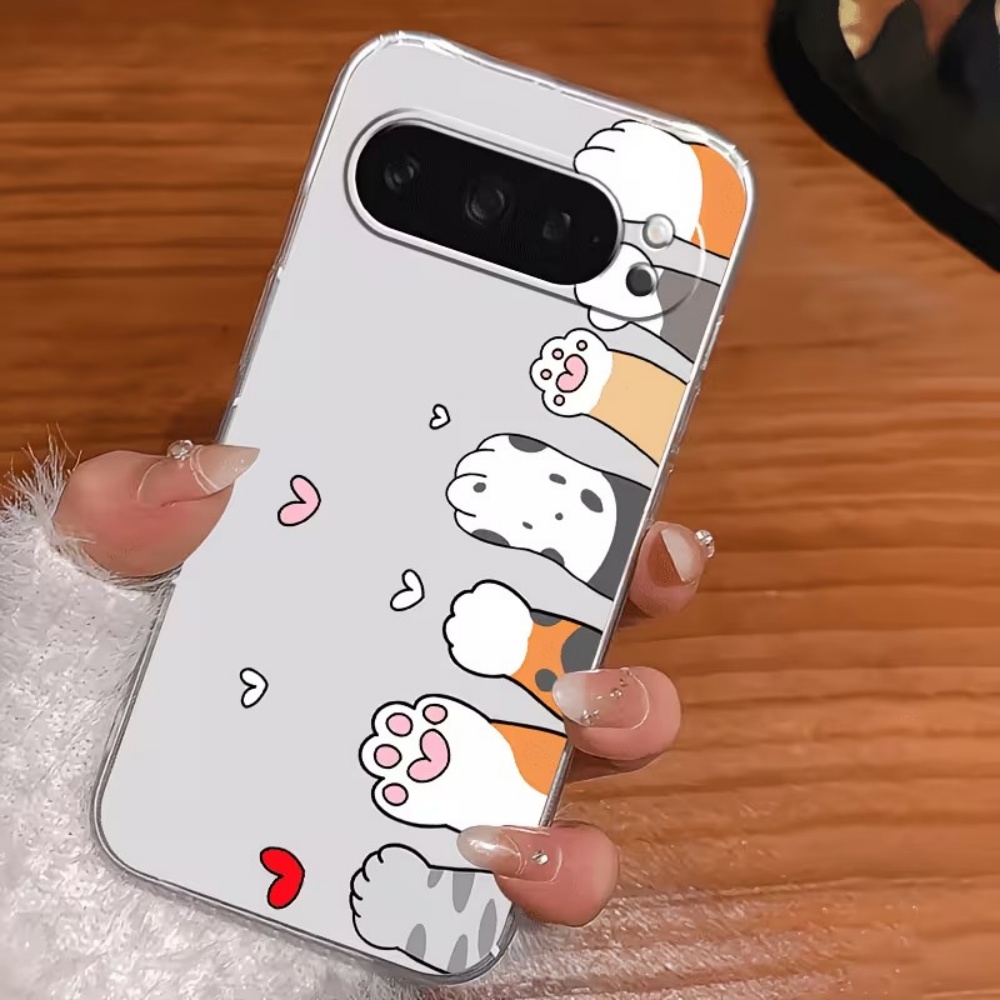 Cartoon Cat Paw Print Crystal  - Google Pixel 9 Pro recension och pris