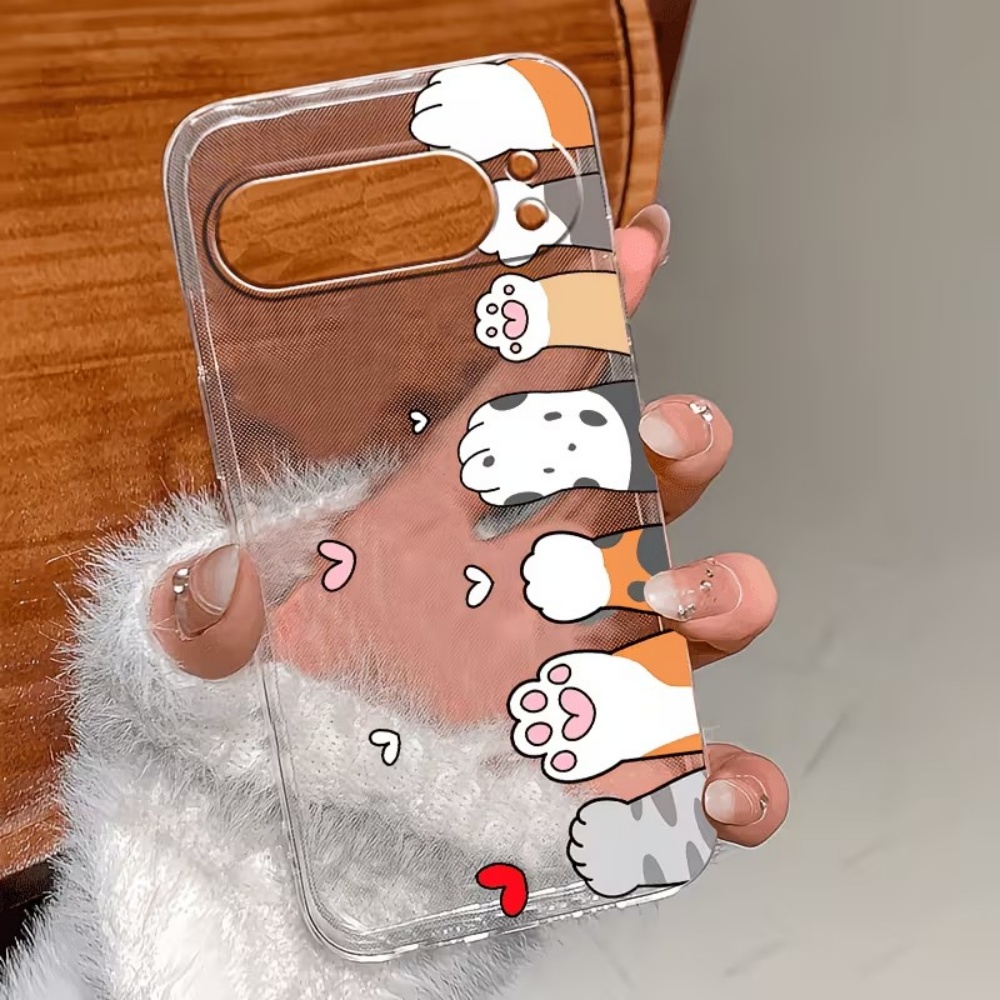 Cartoon Cat Paw Print Crystal  - Google Pixel 9 Pro recension och pris