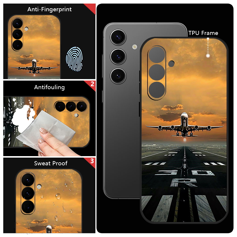 Airplane Print Phone Case For  - Samsung Galaxy A55 recension och pris
