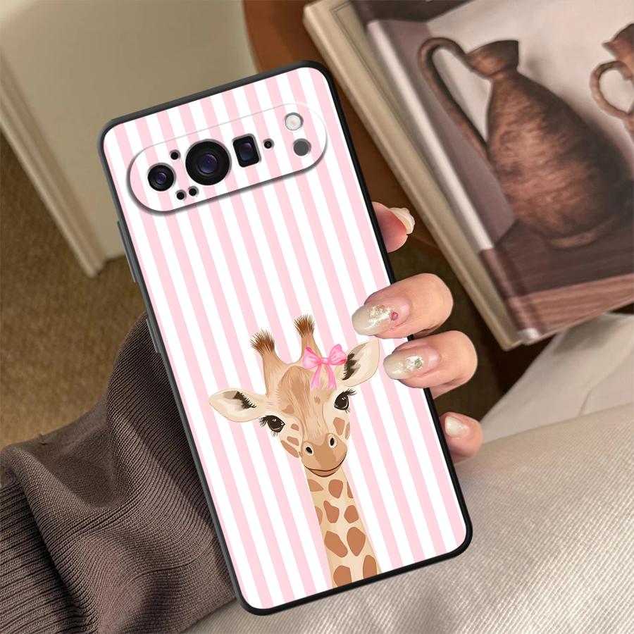 Cartoon Giraffe Funda Phone Co - Google Pixel 9 recension och pris