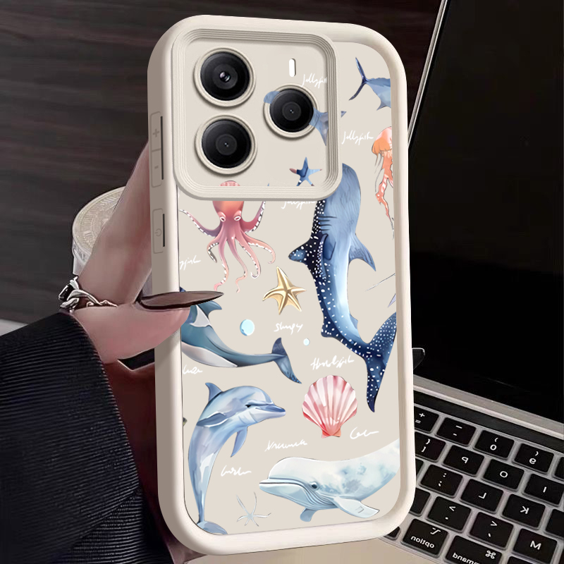 Cute Dolphin Patterned Soft Ca - Xiaomi Redmi Note 14 recension och pris