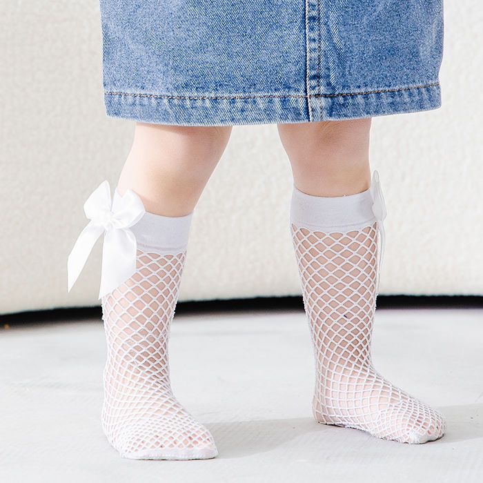 New Children Girls Bow Fishnet - Baby Sock Oximeter recension och pris