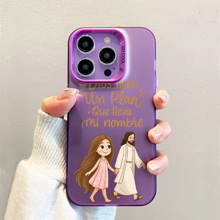 Cute Girl Walking With God Mat - Apple Iphone 15 recension och pris