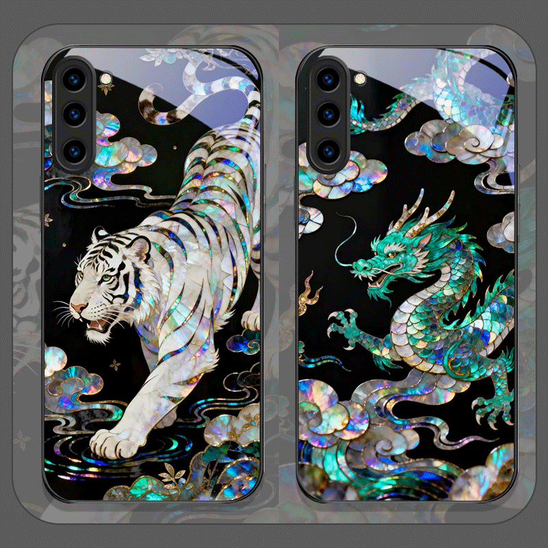 Stylish Tiger Dragon Marble Te - Samsung Galaxy S25 recension och pris