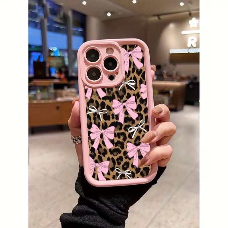 Leopard Print Bow Phone Case F - Apple Iphone 15 recension och pris