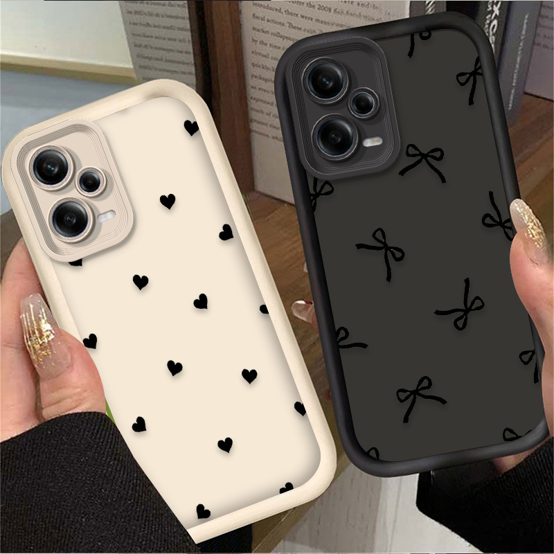 Black Love Heart Bowknot Phone - Xiaomi Redmi Note 14 recension och pris