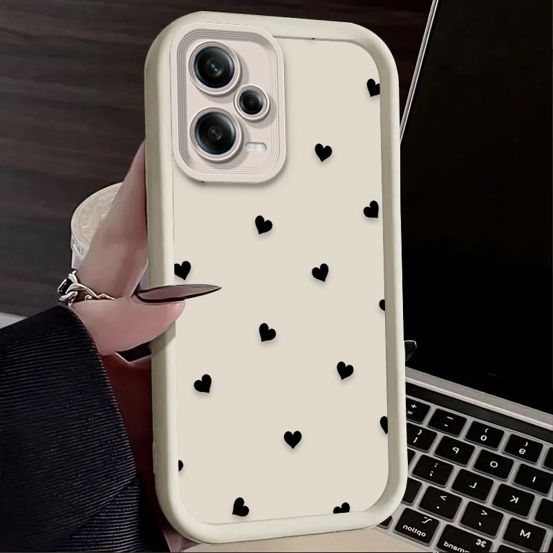 Black Love Heart Bowknot Phone - Xiaomi Redmi Note 14 recension och pris
