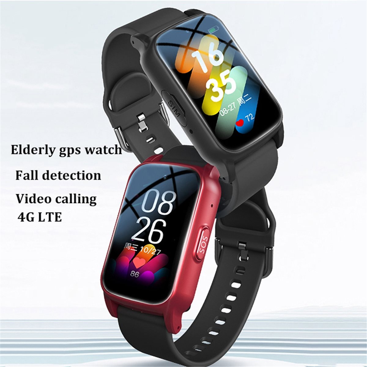 4G Elderly Smart Watch with GP - Fall Detection Watch recension och pris