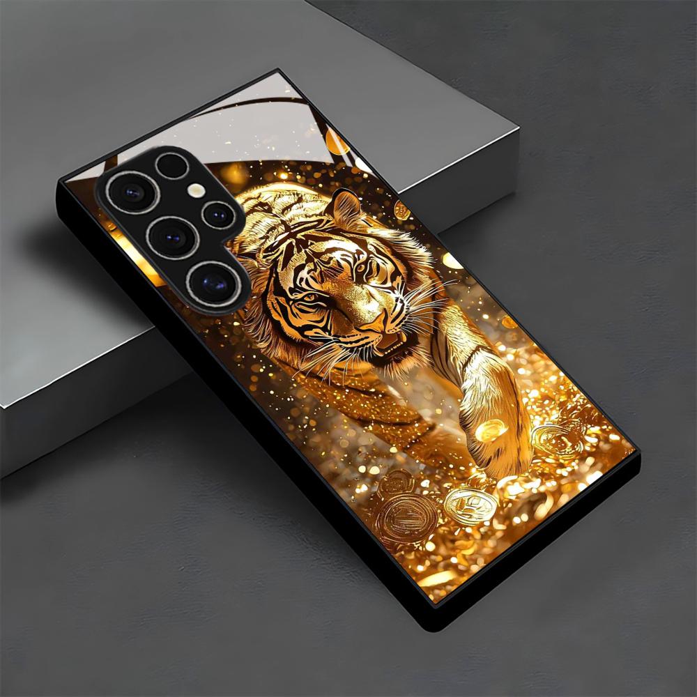 Tiger pattern glass Phone Case - Samsung Galaxy S25 recension och pris